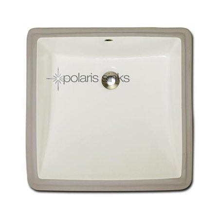 POLARIS SINKS Polaris Sink P0322UB Bisque Rectangular Undermount Porcelain Sink  P0322UB